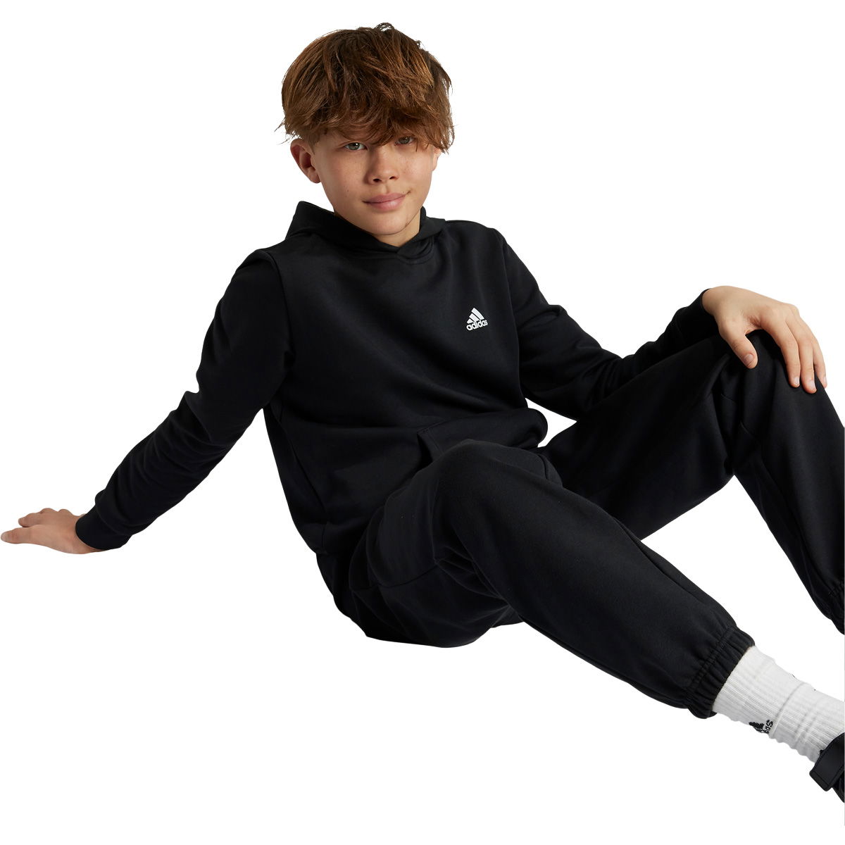 adidas Small Logo Feel Cosy Hættetrøje Børn
