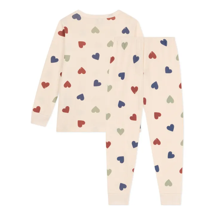Petit Bateau Ensemble Pyjama Mamie Cœurs | Beige