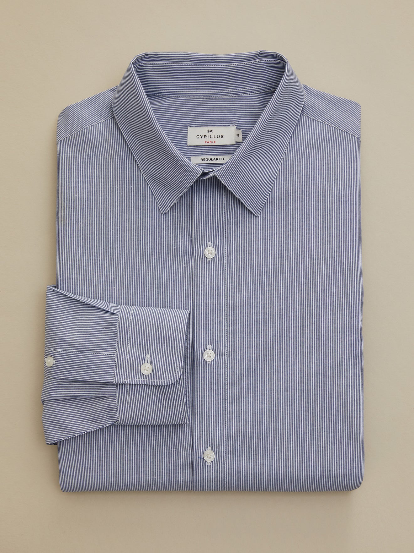 Chemise rayée regular fit homme non iron