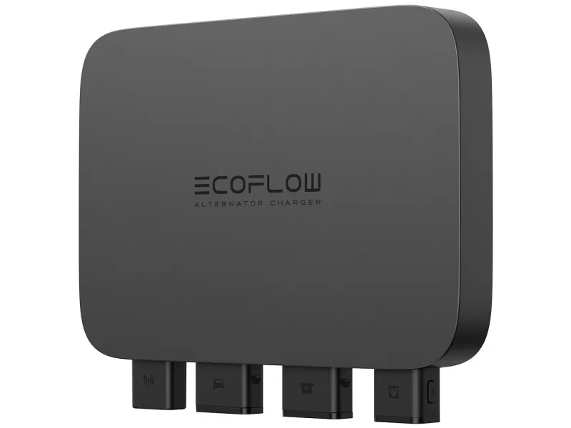 EcoFlow Power Hub Alternator Charger, Adapter, Sort, EcoFlow, DELTA Pro DELTA 2 Max DELTA Max 2000 DELTA 2, 242 mm, 194 mm