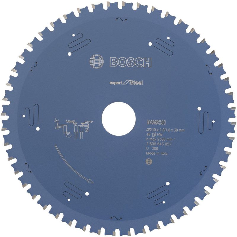 Circular saw blade Expert for Steel 210 x 30 x 2,2 mm, 48