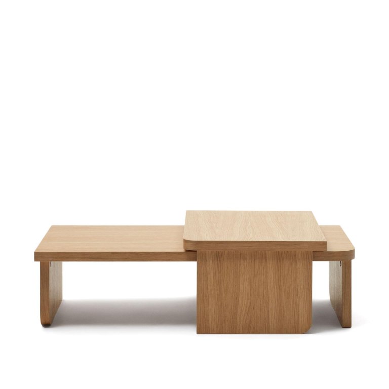Kave Home Oaq salontafel set van 2