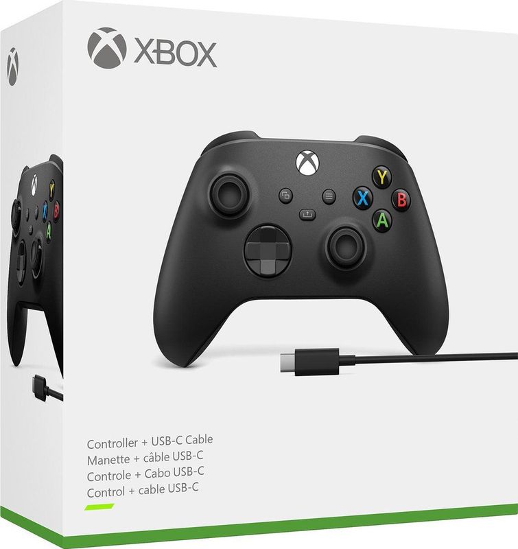 Microsoft - Xbox Wireless Controller - Zwart - Voor Xbox Series S, Xbox One S, Xbox Series X, PC, Android en iOS