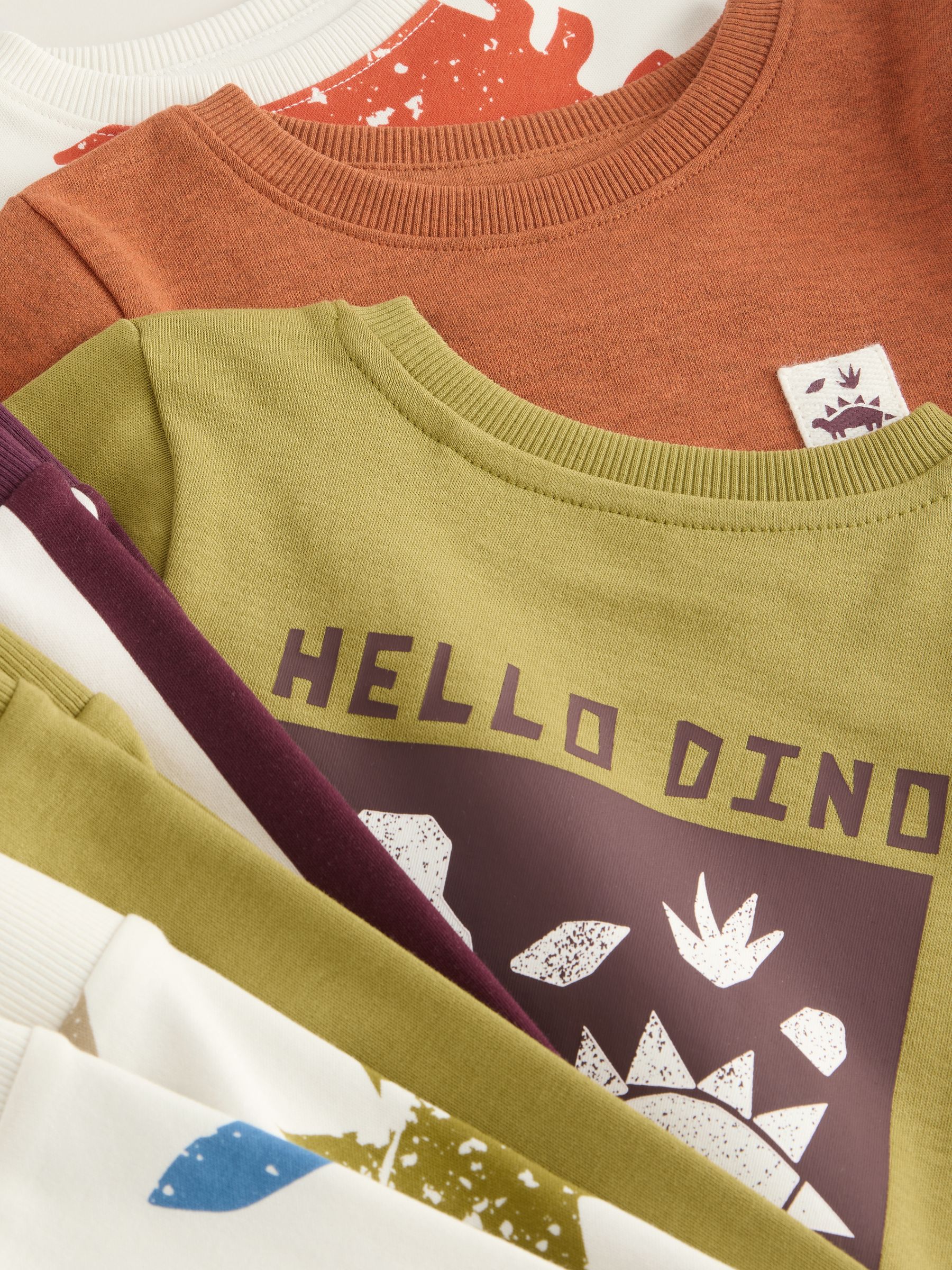 Meerdere felle kleuren met dino - Verpakking van 3 knusse pyjama's (9 mnd-10 jr)