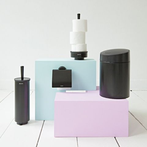 Toiletrolhouder met klep, Profile - Black