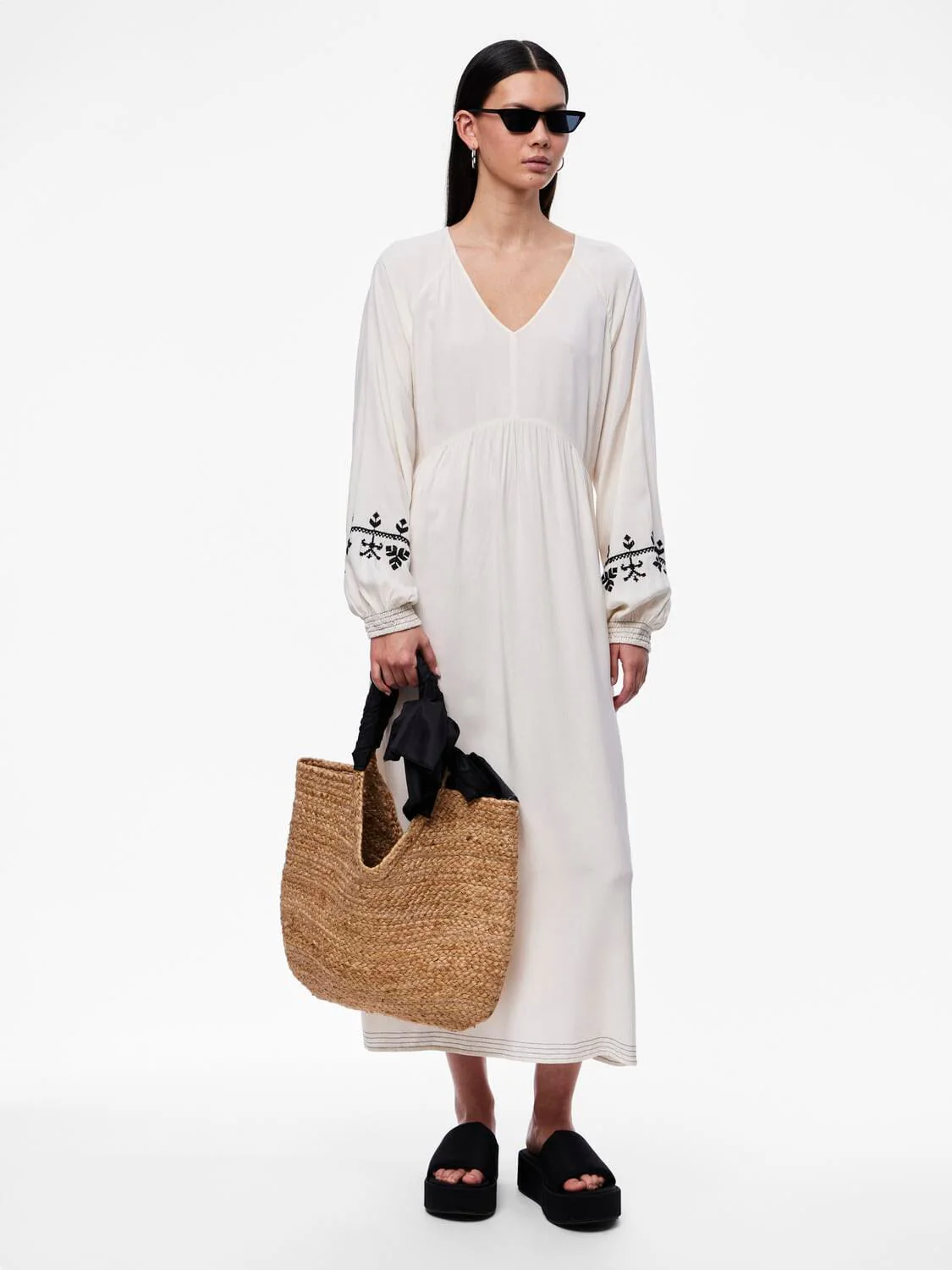 Pieces Pcadelia Ls Long Dress
