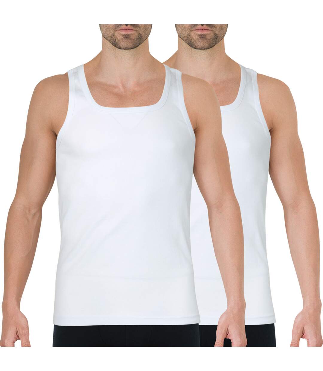 Lot de 2 débardeurs homme Coton Bio