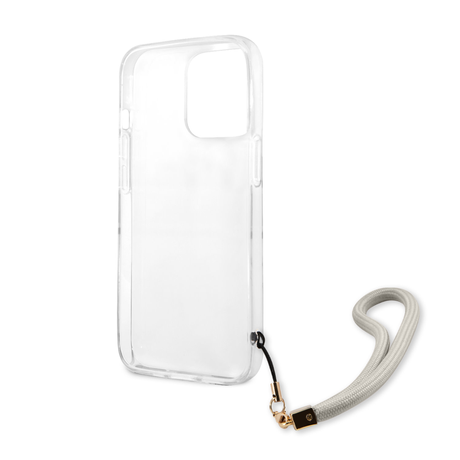 iPhone 13 Pro Hardcase Hülle Marble Strap (GUHCP13LKMABGR) - Weiss / Grau
