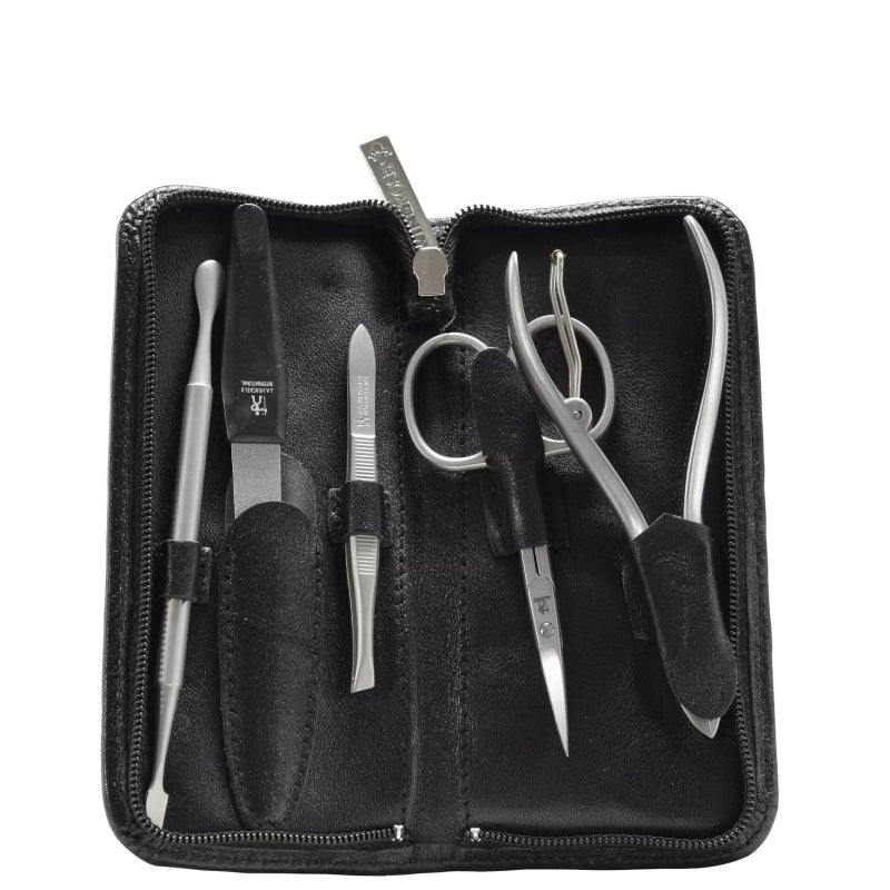 Windrose Manicure Rits etui 5 Delig Zwart