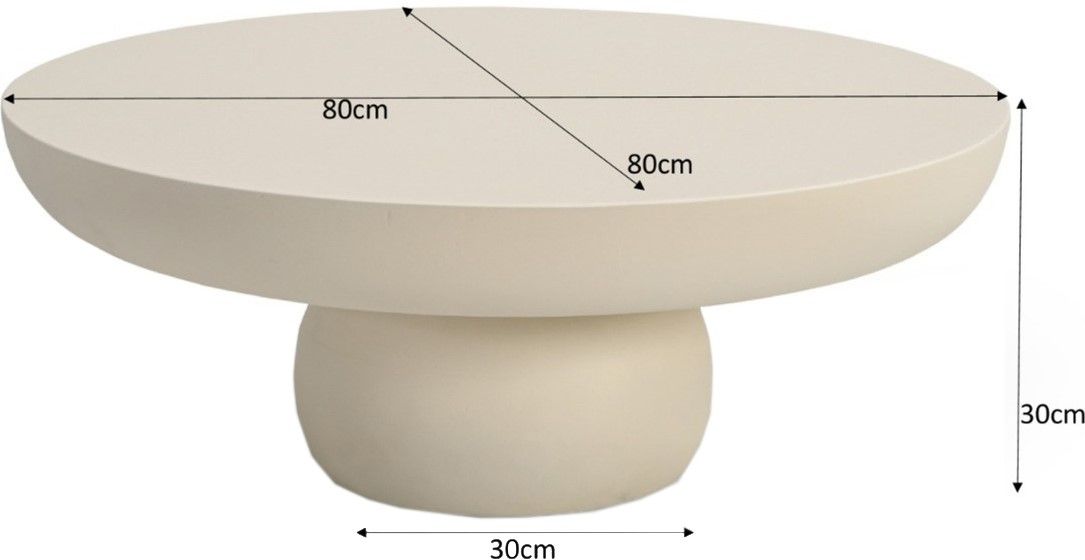 Salontafel Dune ⌀80  x H30 cm