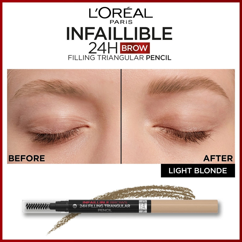 L'Oréal Paris Infaillible Brows 24H Filling Triangular Pencil 1 ml - 8.0 Light Cool Blonde