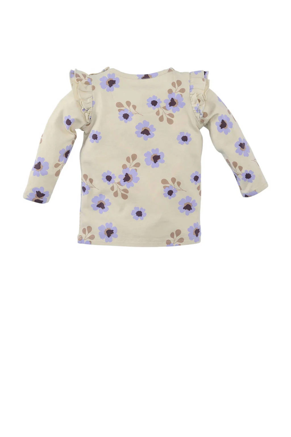 Z8 newborn longsleeve Elizan met ruches ecru/lila