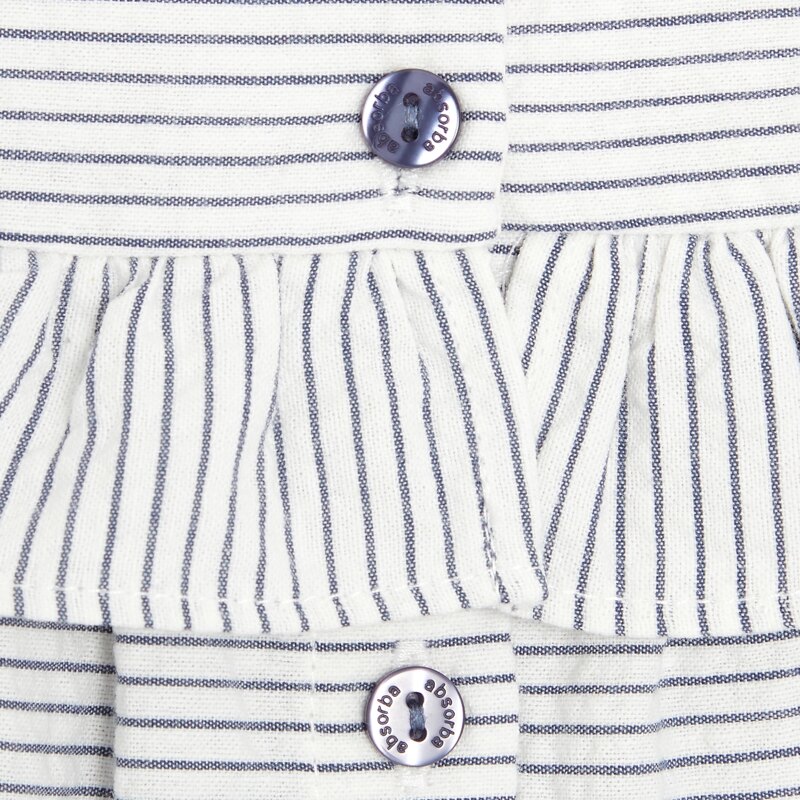 Robe à rayures et bloomer bébé fille bleue Absorba Bleu