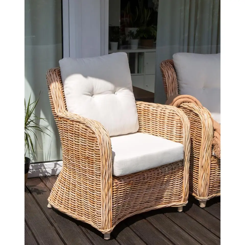 ALESSANO - Loungeset voor 5 - Naturel - Rotan