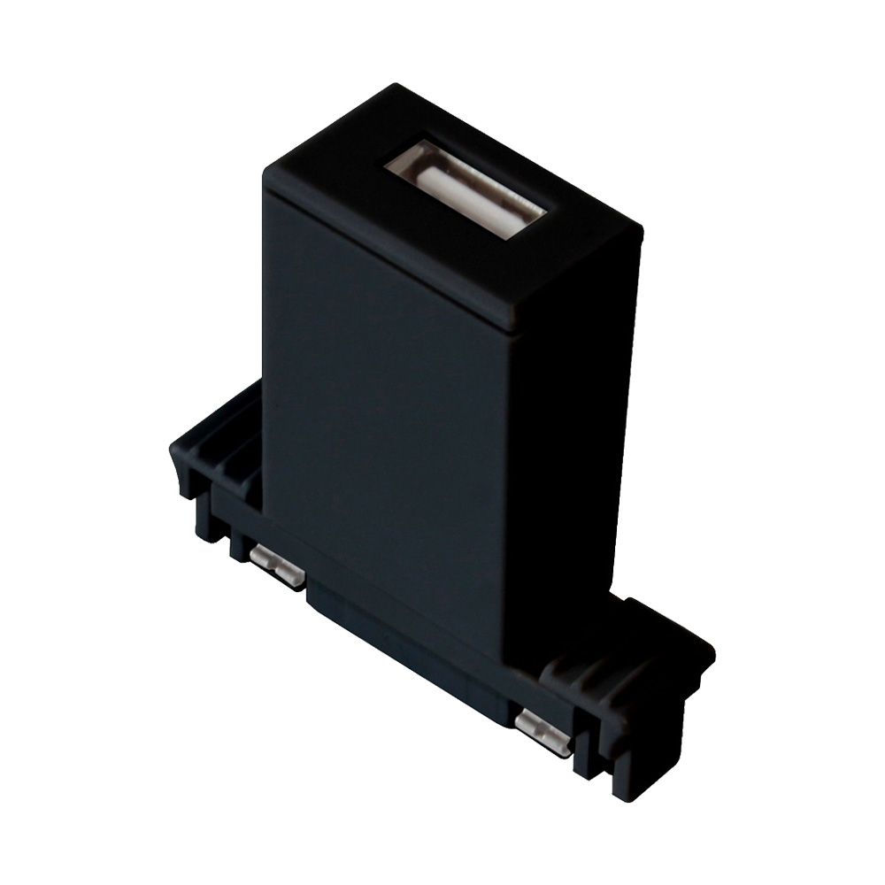 Adaptateur USB 2A pour Rail noir