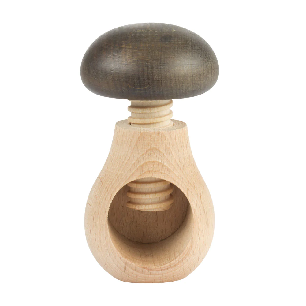 Casse-noix en bois forme champignon Roger Orfèvre