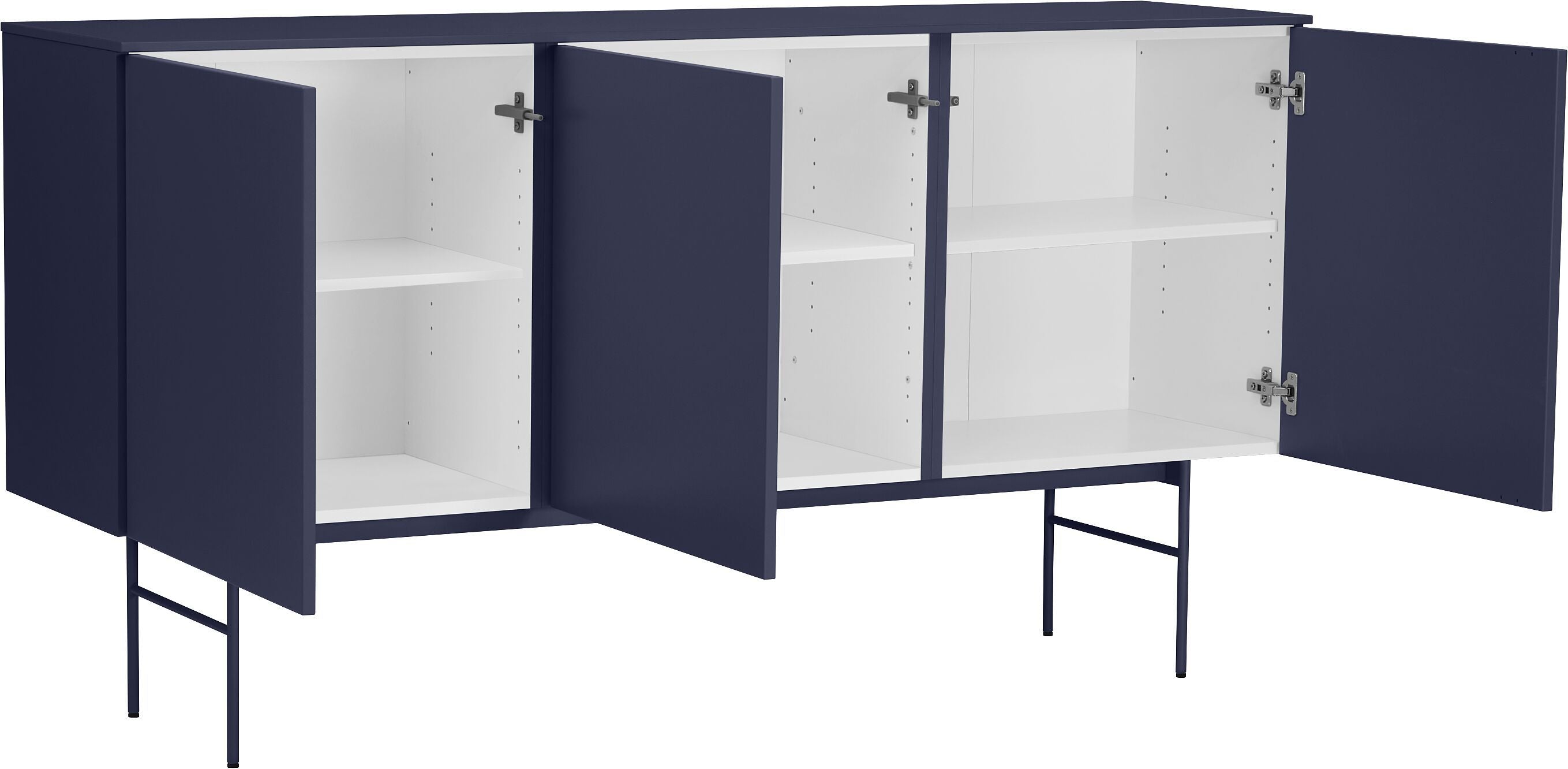 TILL Sideboard - Nachtblau / B: 168.0 cm x T: 41.0 cm x H: 88.8 cm