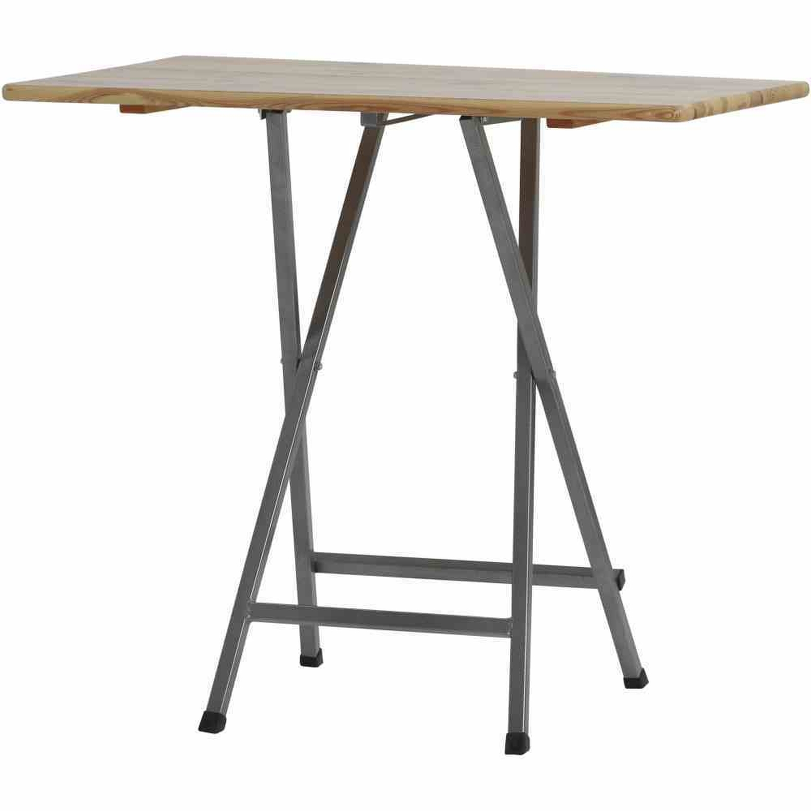 Stehtisch - natur - Kiefernholz-Stahl - 120x80 cm