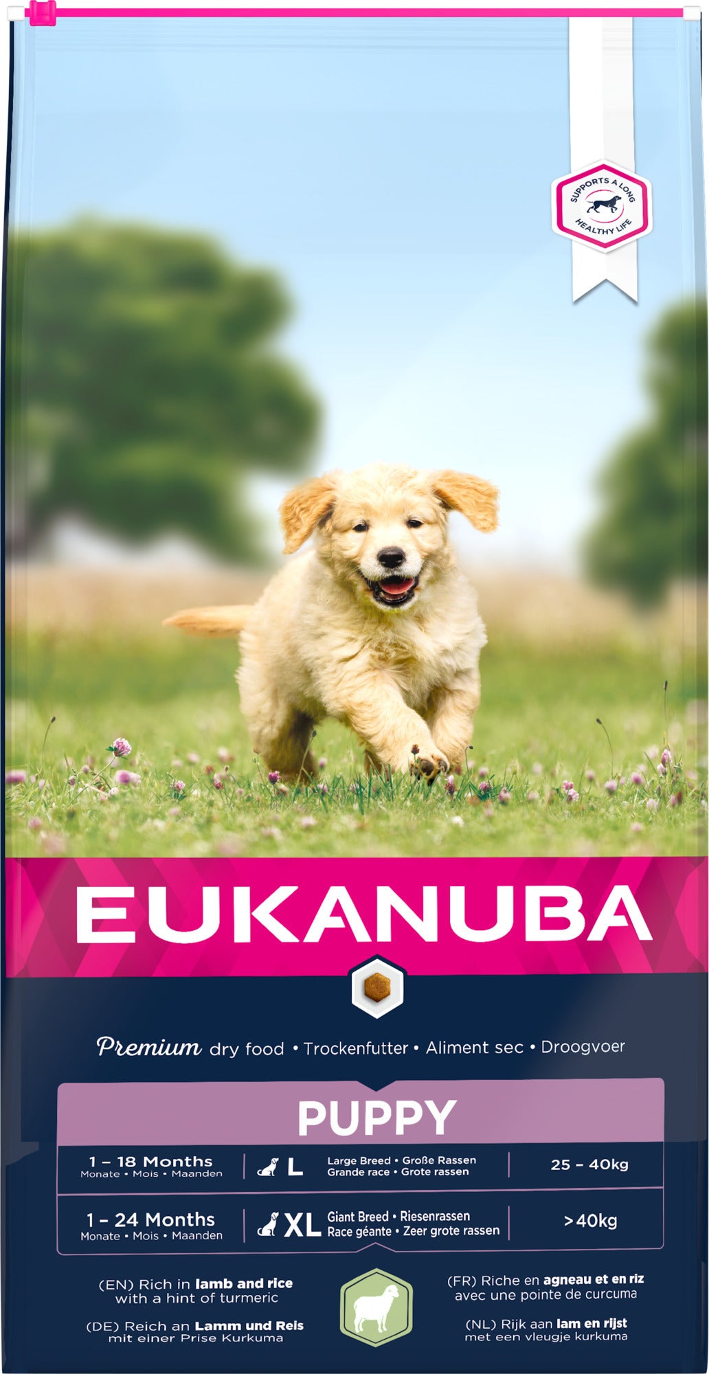 Eukanuba hondenvoer puppy (extra) groot lam en rijst 12 kg