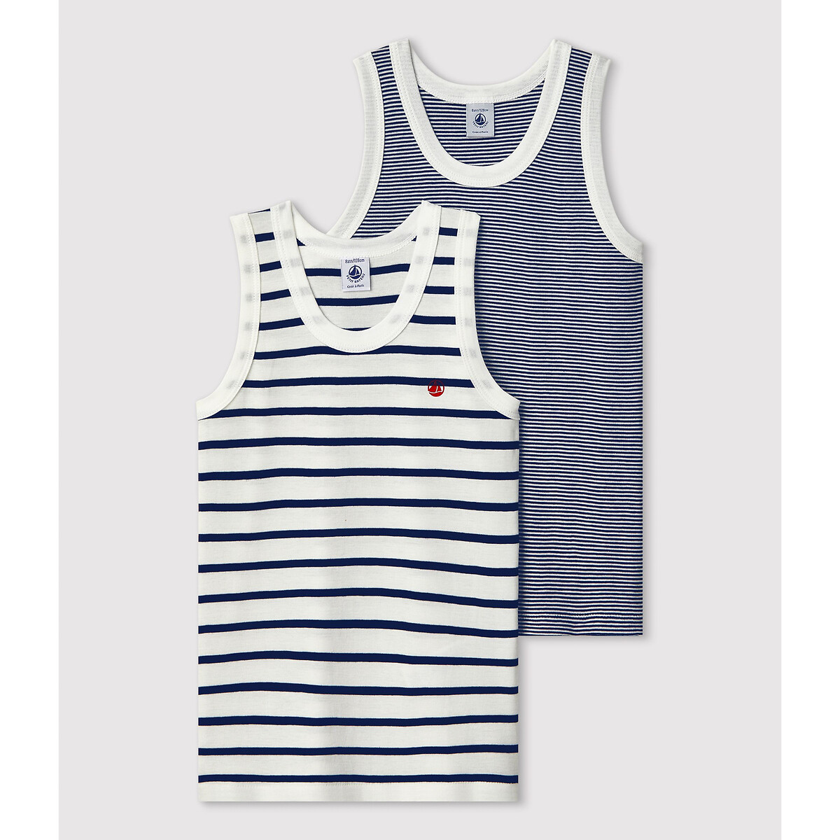 BARCO PEQUENO<br>Conjunto de 2 camisetas regata