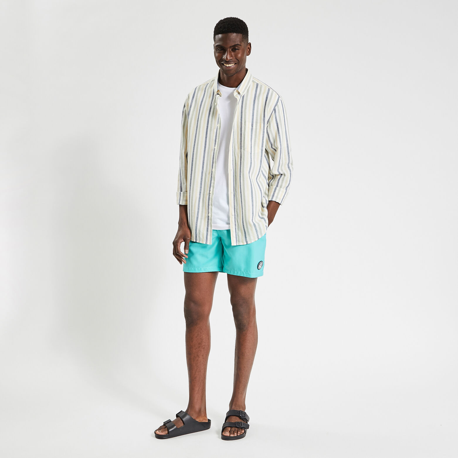 Maillot de bain uni Bleu moyen