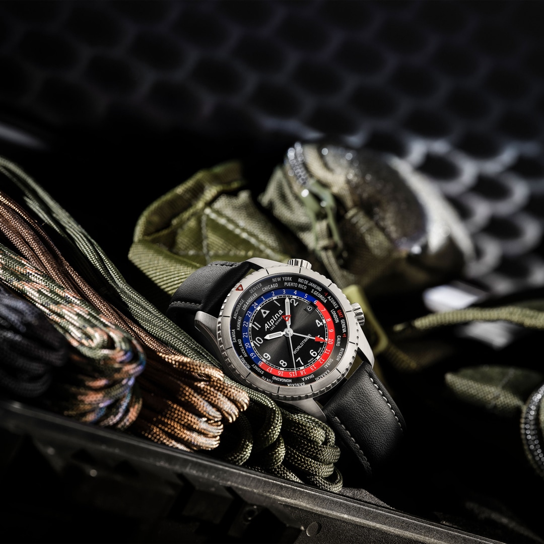 Alpina Startimer Pilot Quartz Worldtimer 41mm