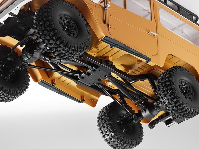 FMS Scale Crawler Toyota Land Cruiser FJ40 Blau, ARTR, 1:10 Detailgetreuer Scaler mit ABS-Hardbody