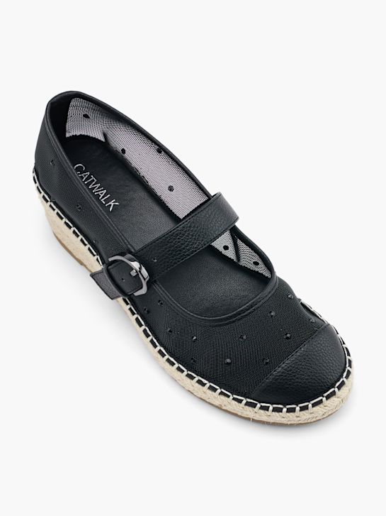 Catwalk Espadrille Schwarz