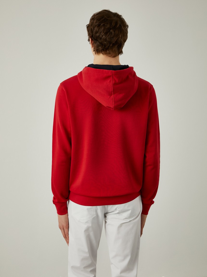 Sweatshirt de algodão com capuz