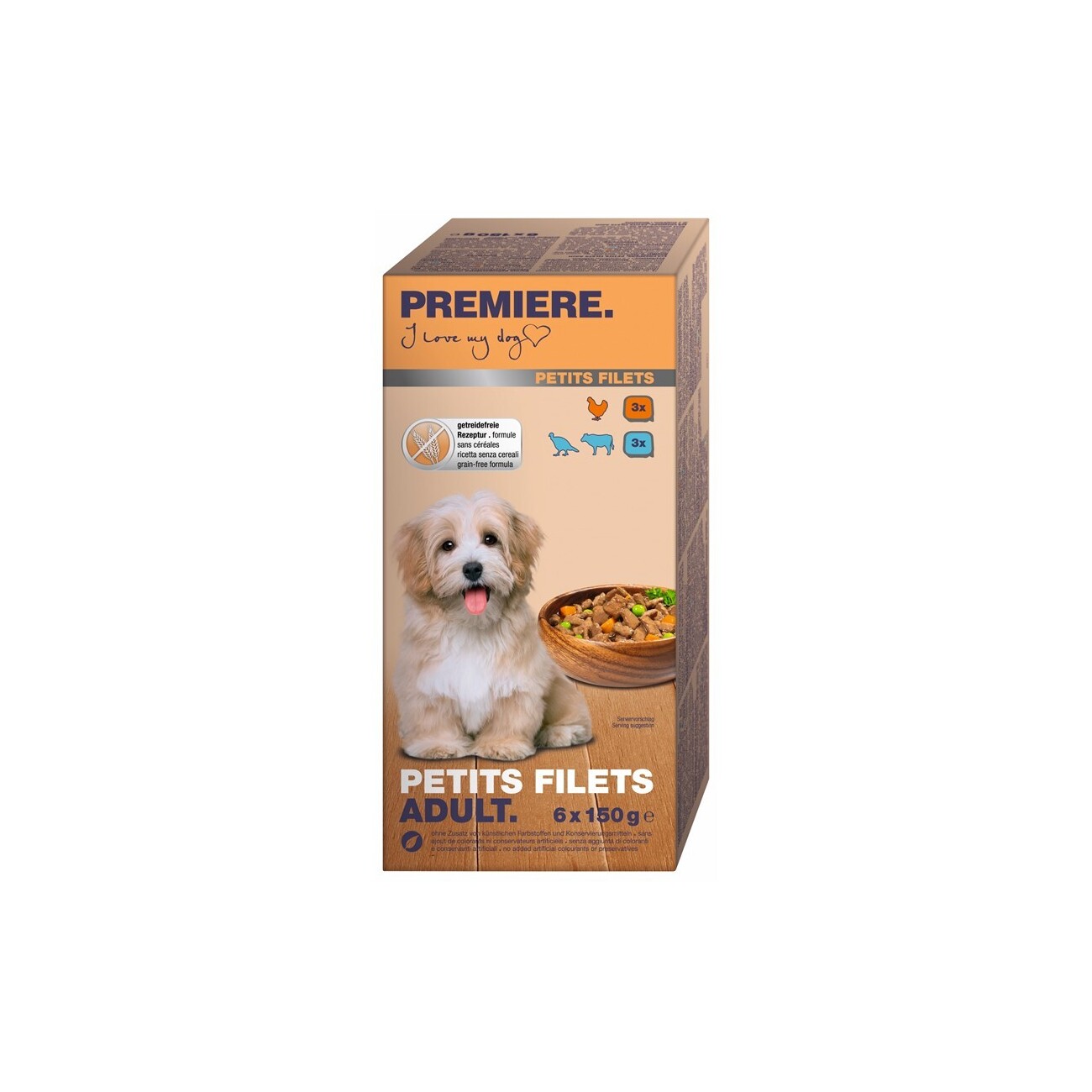 PREMIERE Schale Multipack Adult Petits Filets 6x150g
