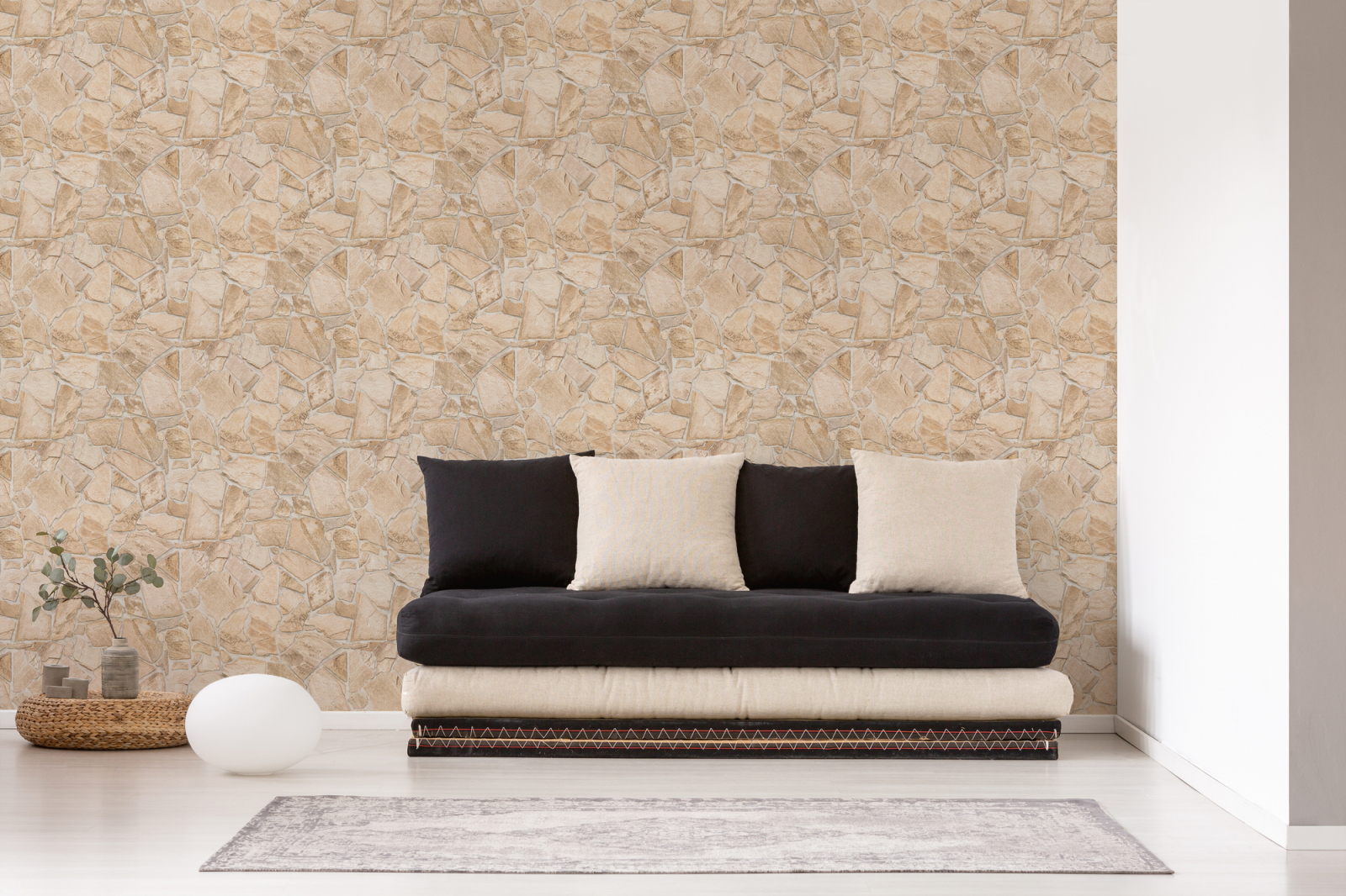 A.S. Creation Vliestapete BRICKS & STONES - beige-braun - Steinoptik - 10 Meter