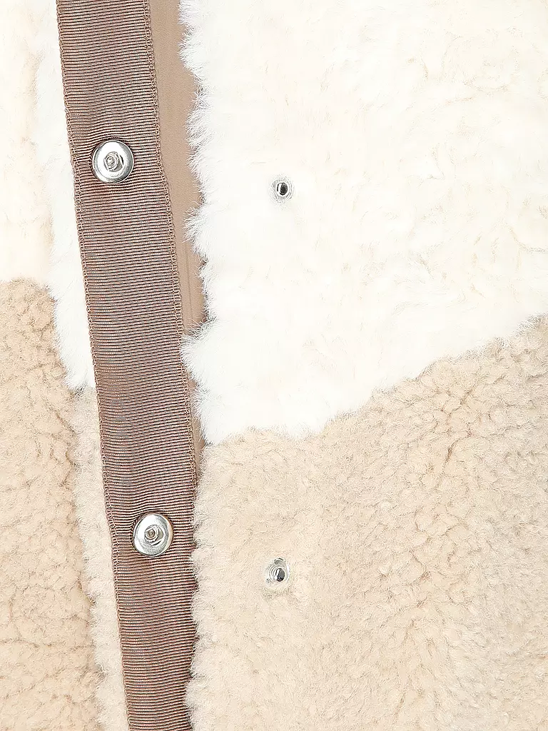 TORY BURCH Jacke in Felloptik  beige