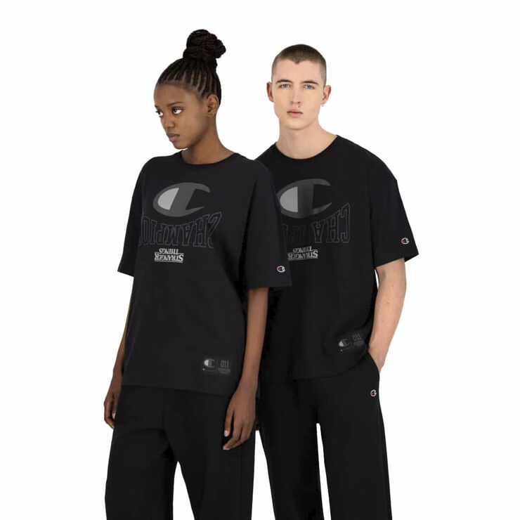 Champion CREWNECK T-SHIRT Black beauty