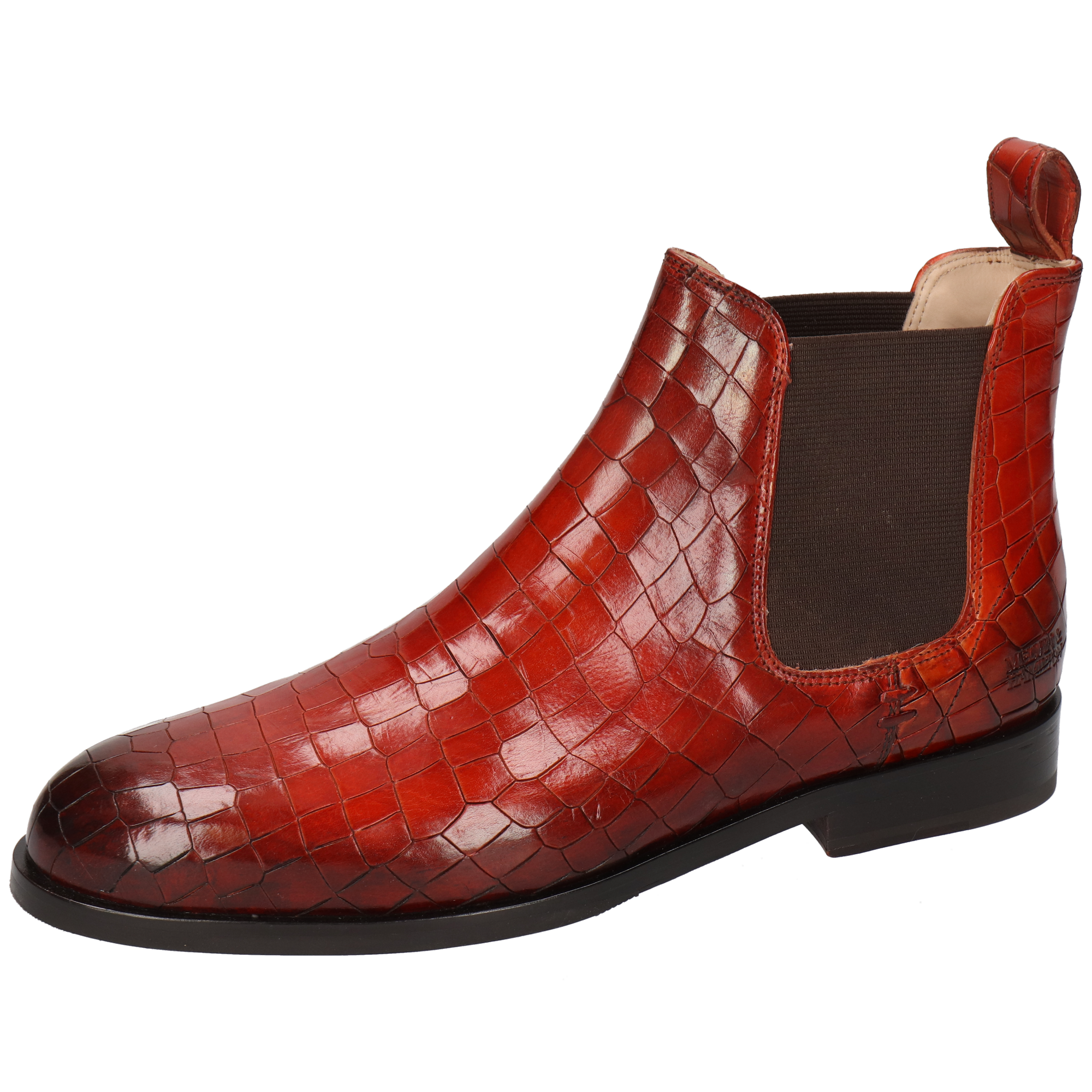 SUSAN 10 - Bottines à talon plat | Orange