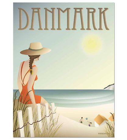 Vissevasse Poster - 50x70 - Dänemark - Der Strand