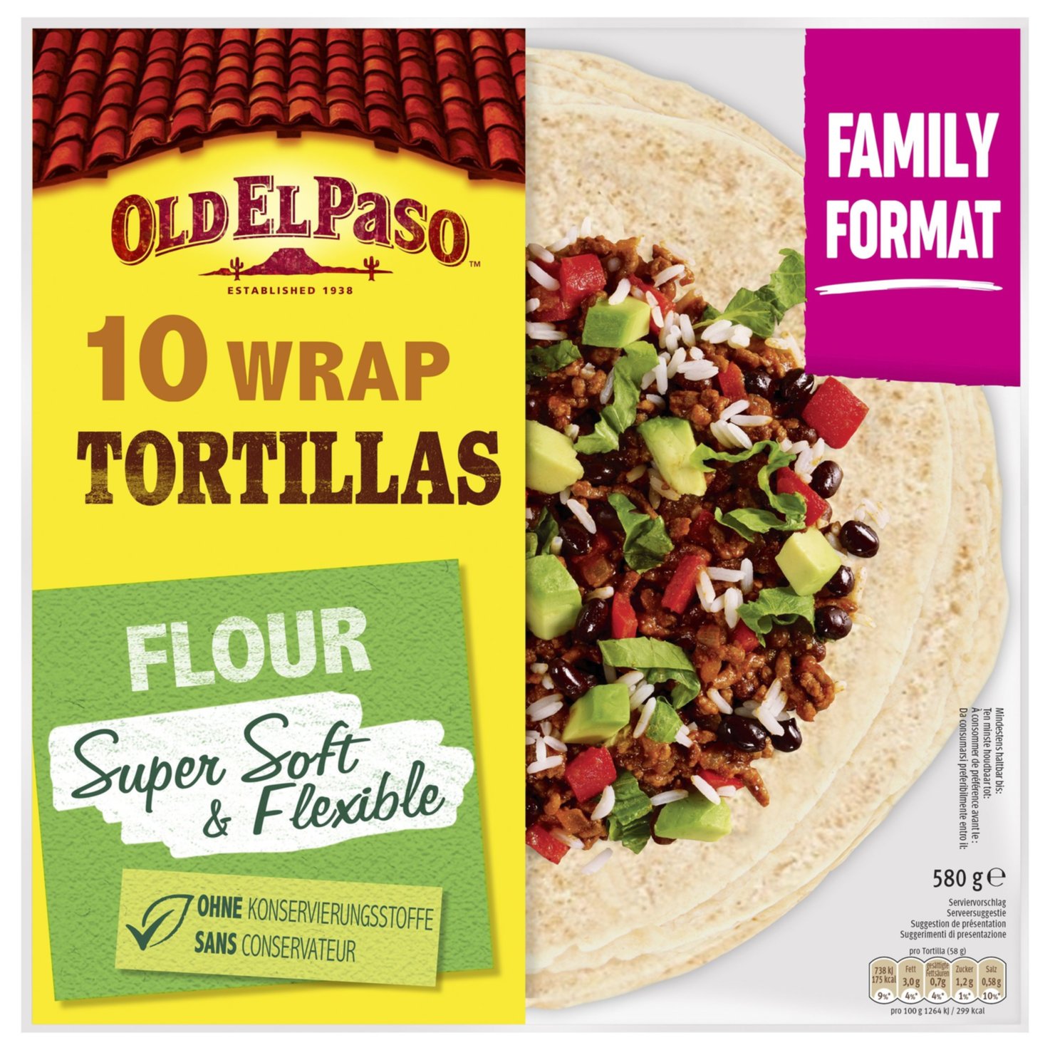 Old el Paso Family Wrap Tortillas