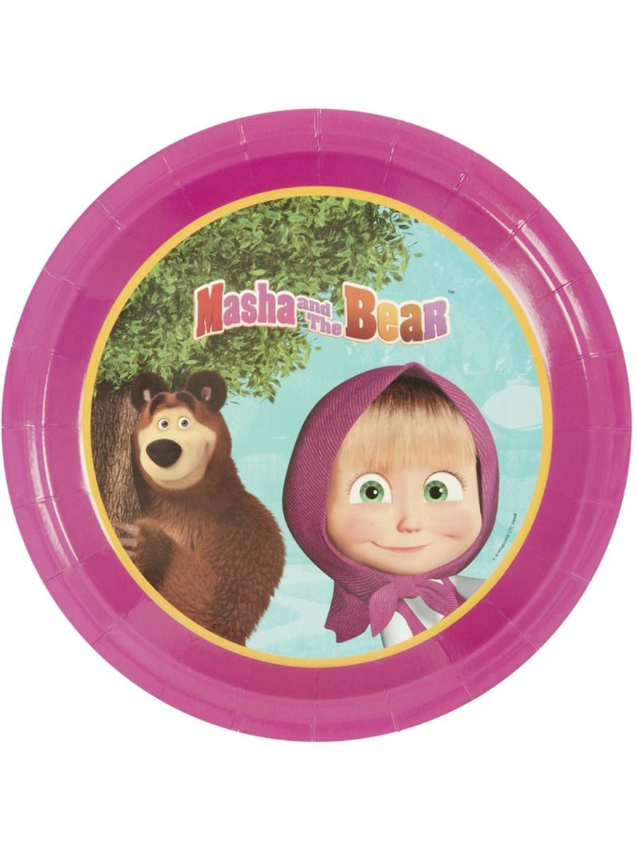 Masha En De Beer Borden Karton 23cm 8st