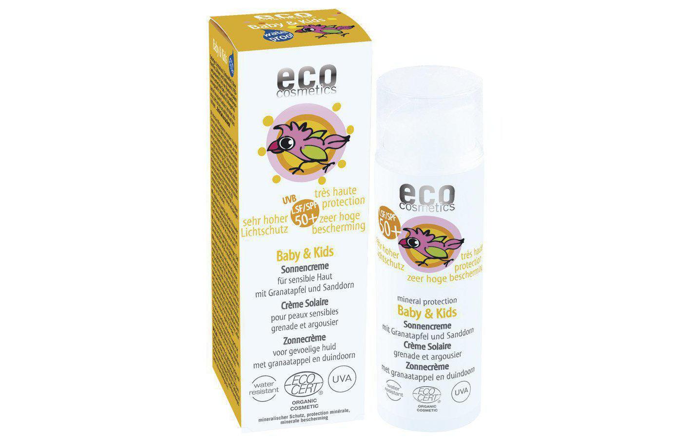 Sonnencrème Baby and Kids LSF 50+ 50 mlNatürliche, leicht getönte Gesichts-Sonnencrème für dunkle Haut