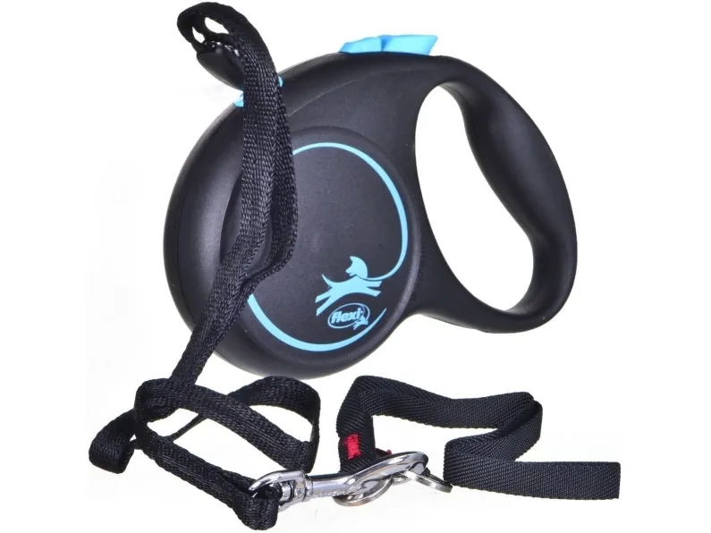 flexi Black Design S bånd 5 m, 15 kg, sort