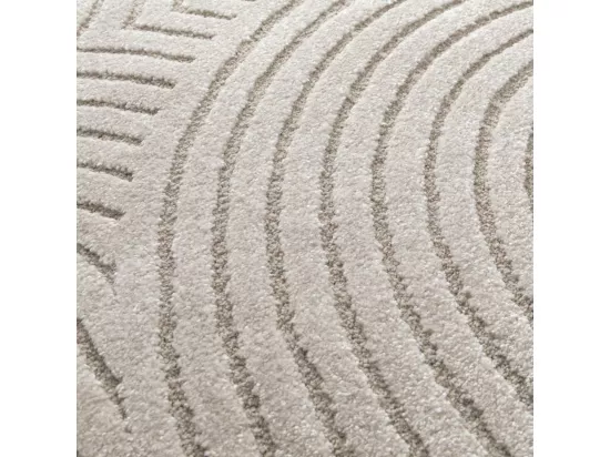 Esteban - Tapis contemporain à motif géométrique - Beige - 200x290cm