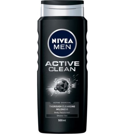 Nivea Men active clean douchegel (500 ml)