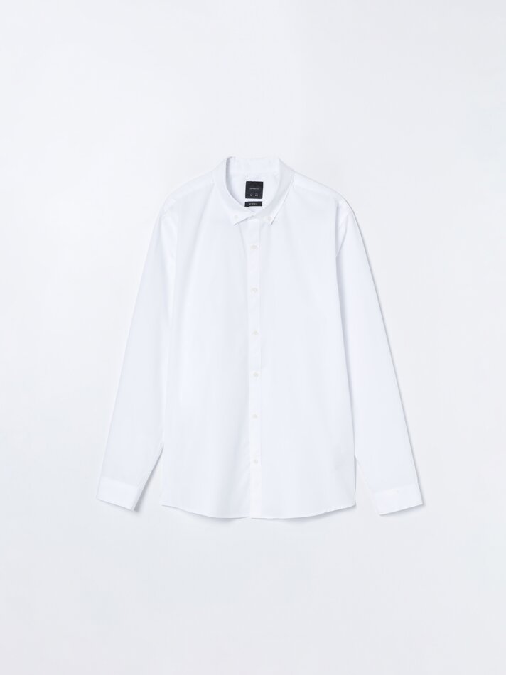 Camisa básica fácil de passar - Branca