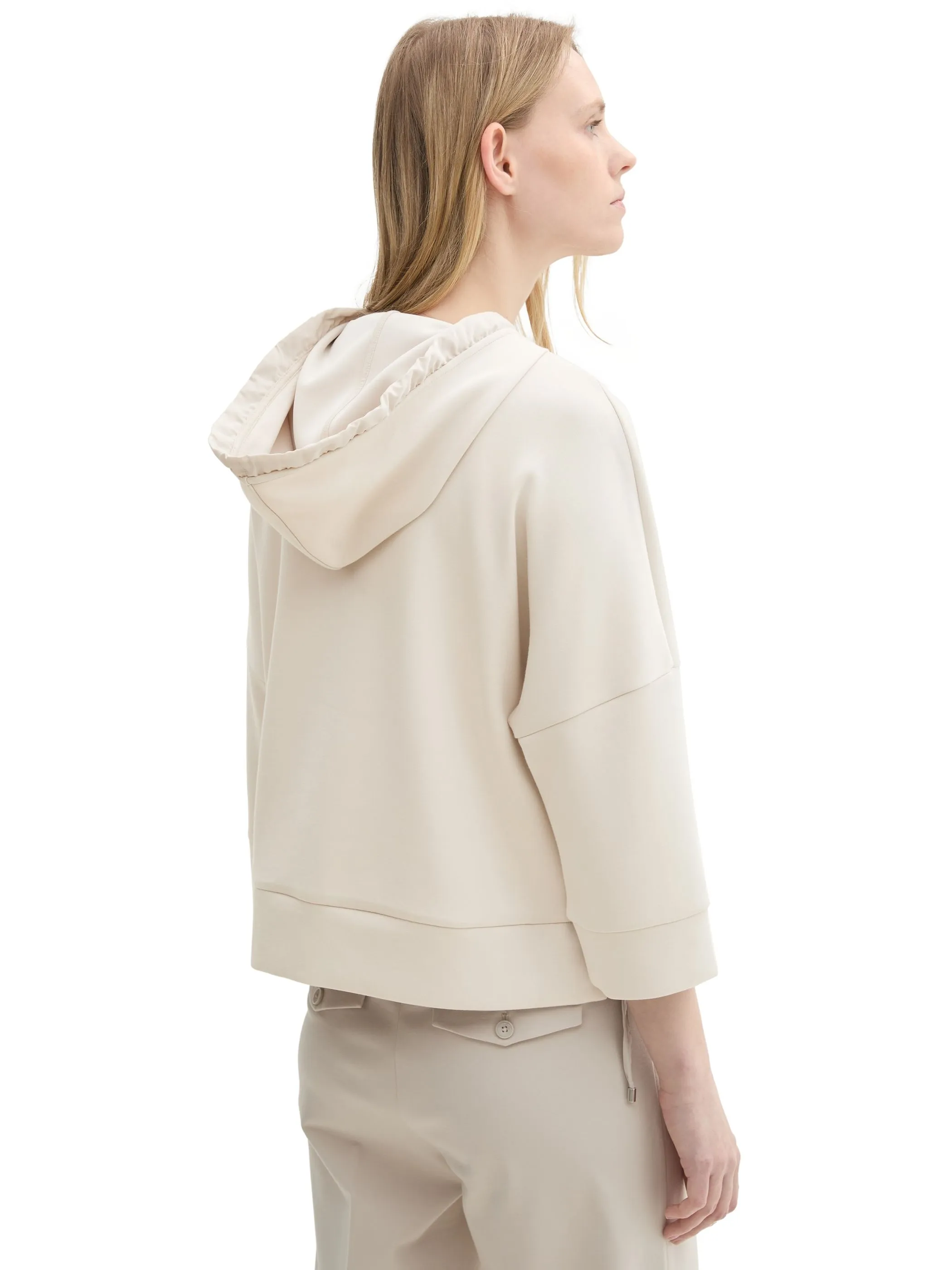 Tom Tailor Damen Sweatjacke mit Kapuze