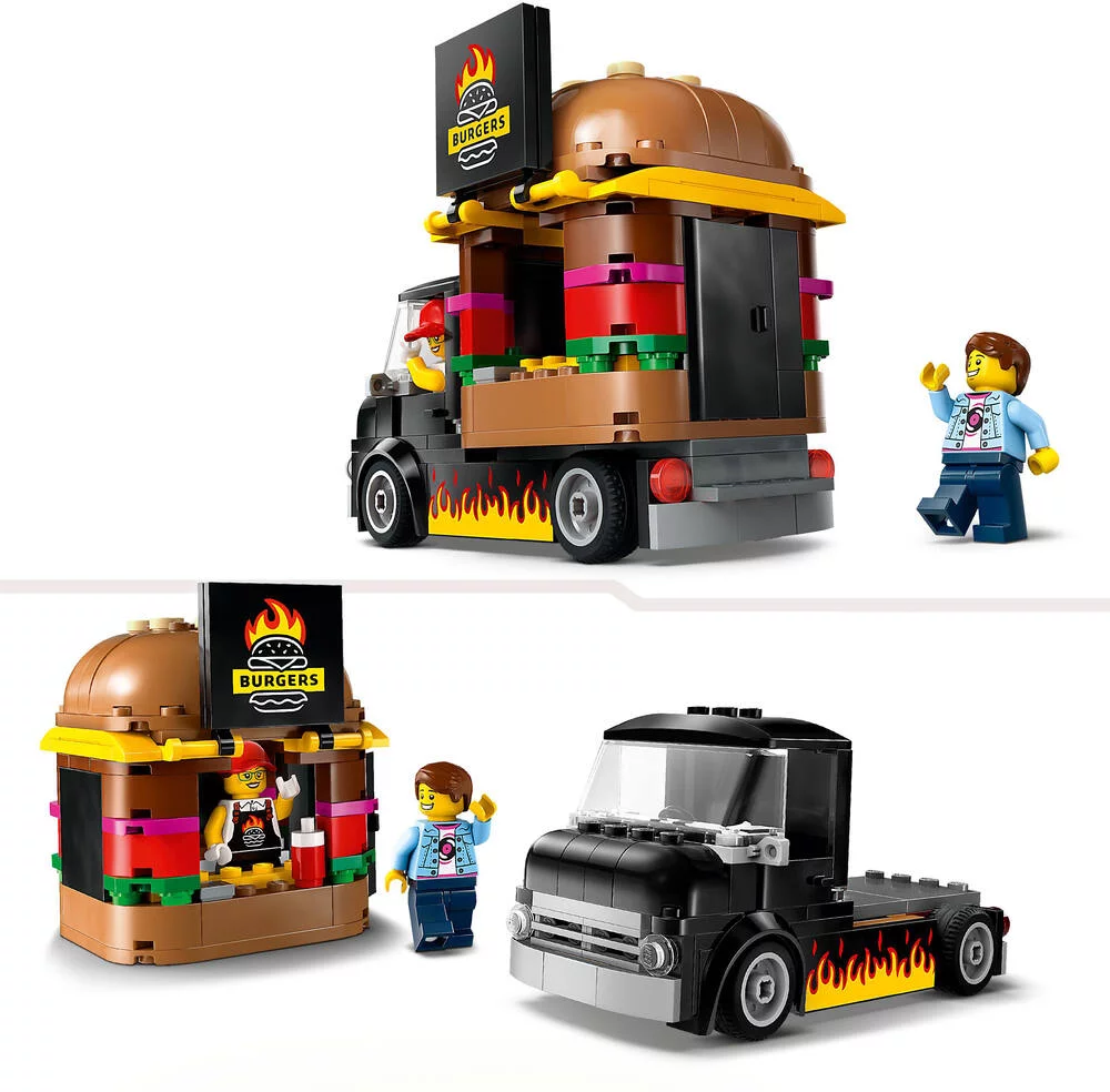 LEGO®CITY 60404 - LE FOOD-TRUCK DE BURGERS