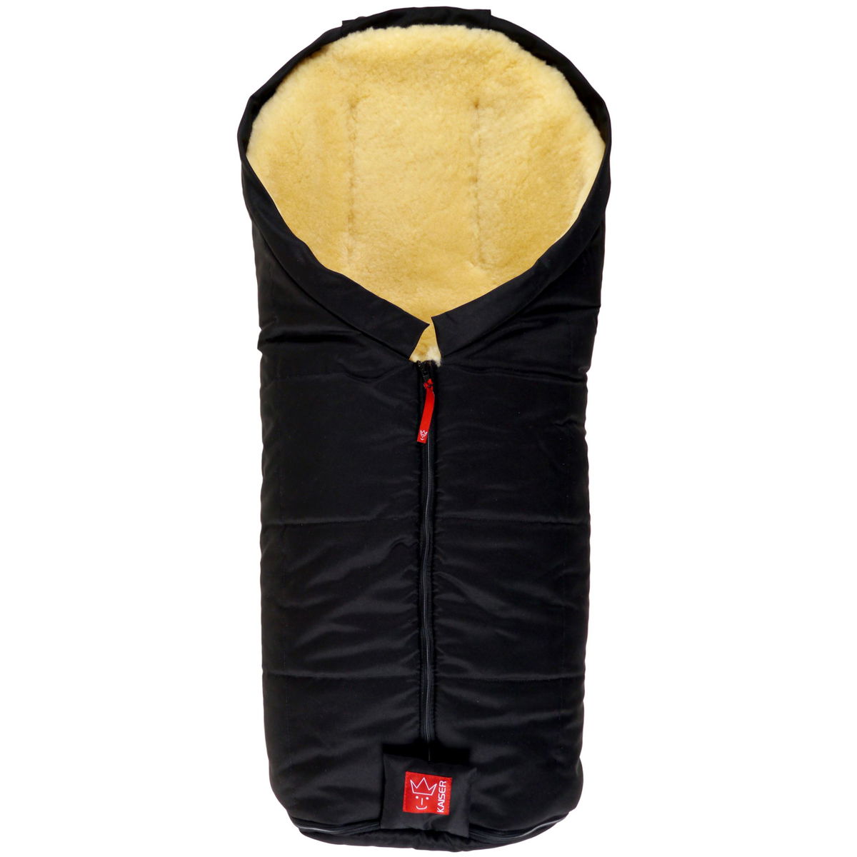 KaiserKaiser   Lammfell Kinderwagen Fusssack Iglu black