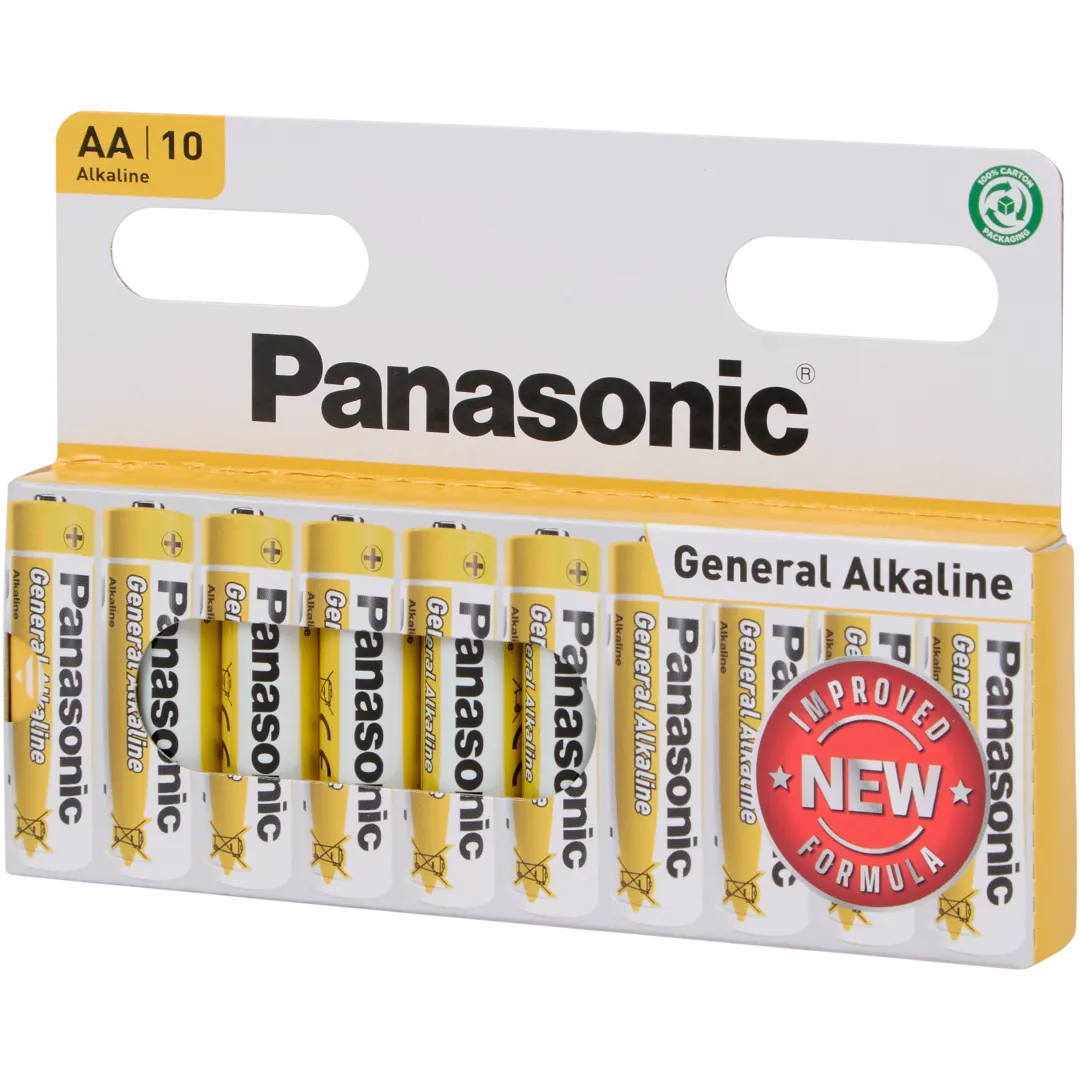 Panasonic batterijen AA 10 stuks