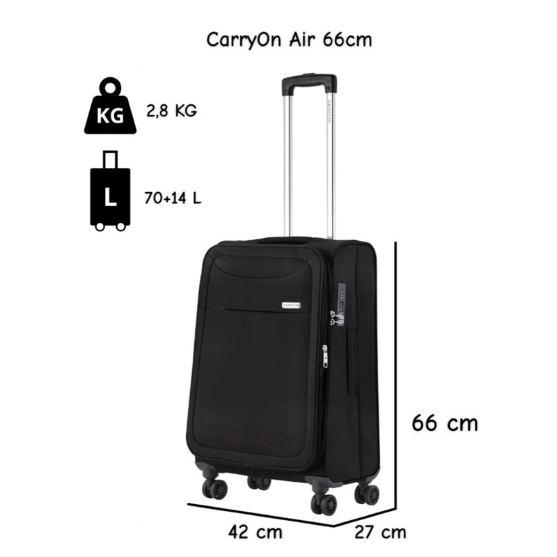 CarryOn Air 66 cm koffer - Black