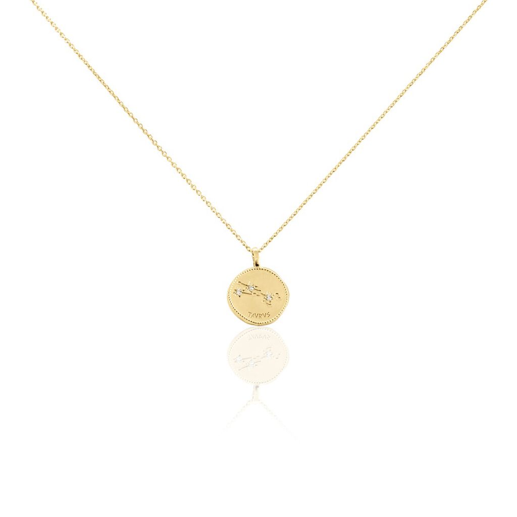 Collier Iago Plaqué Or Oxydes De Zirconium