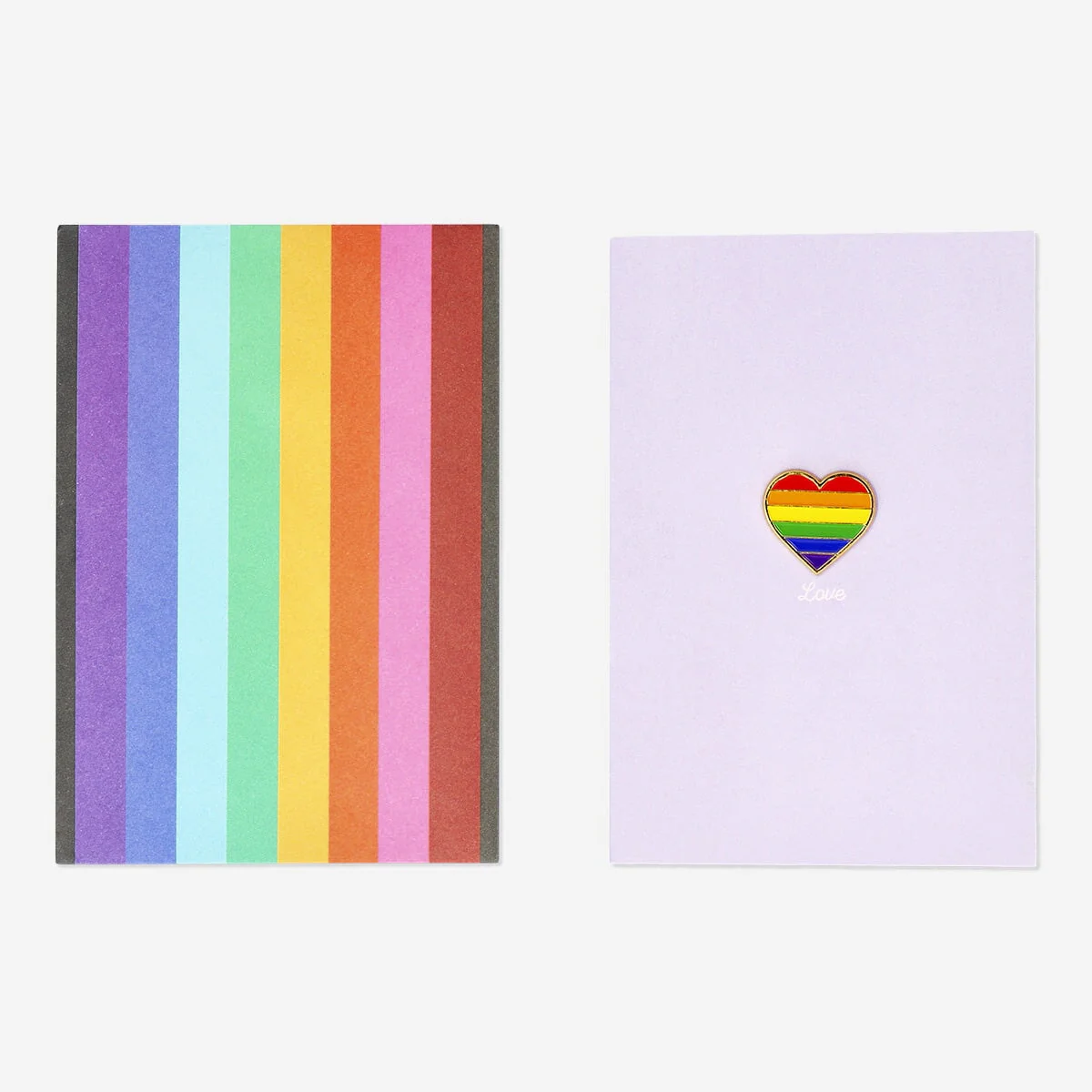 Kort med konvolut. Pride Hjerte