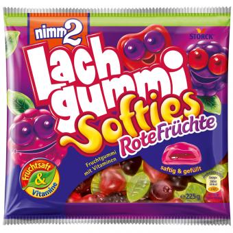 Storck Nimm2 Lachgummi Softies Rote Früchte 225g MHD:30.7.25